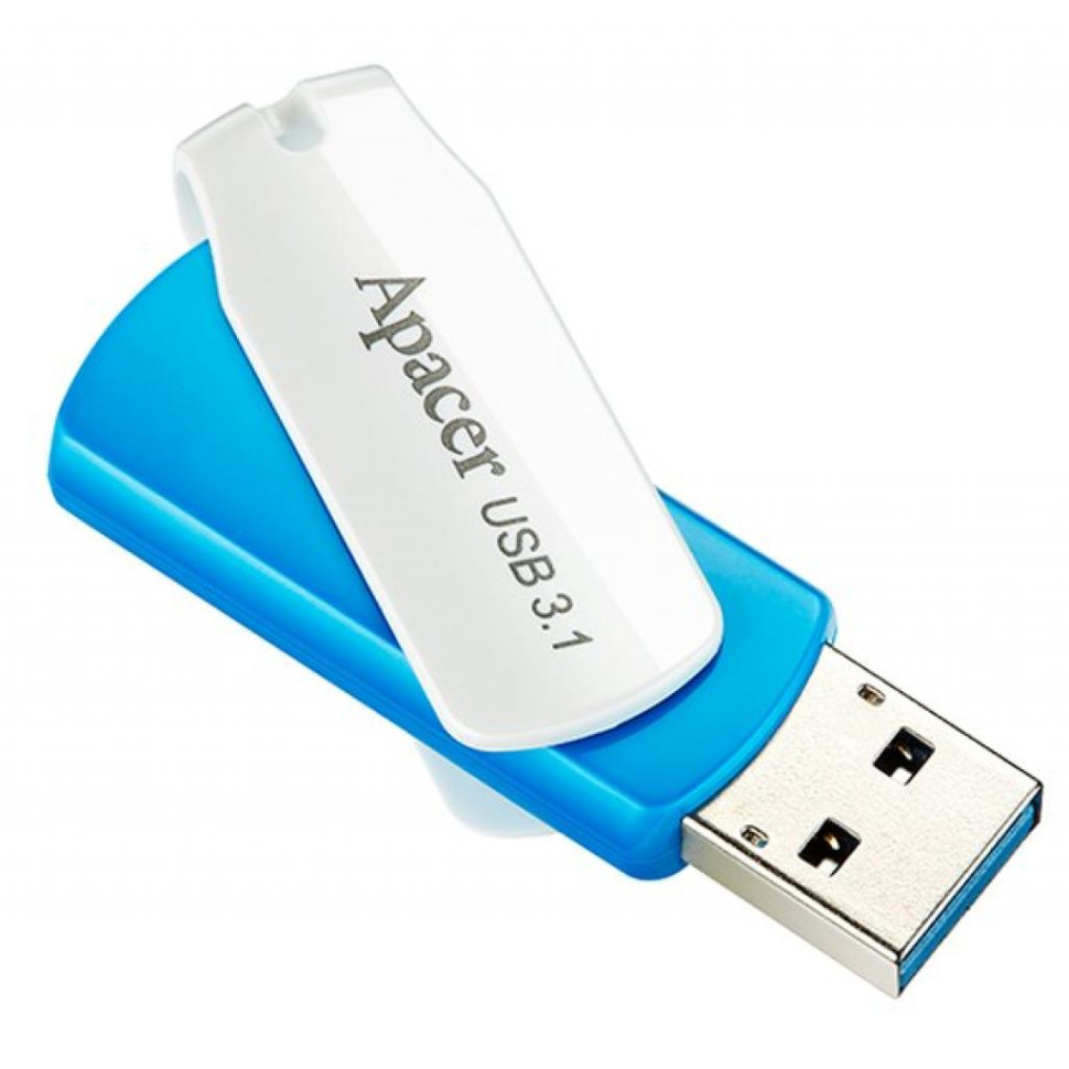 Флеш-накопичувач Apacer USB 3.2 Gen 1 AH357 64 ГБ (колір синій) Флеш-накопичувач Apacer USB 3.2 Gen 1 AH357 64 ГБ (колір синій)