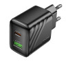 Мережевий зарядний пристрій HOCO CS25A Rico PD20W+QC3.0 charger Black (6942007639781) Мережевий зарядний пристрій HOCO CS25A Rico PD20W+QC3.0 charger Black (6942007639781)