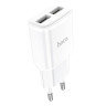 Мережевий зарядний пристрій HOCO C88A Star round dual port charger 12W White (6931474749499) Мережевий зарядний пристрій HOCO C88A Star round dual port charger 12W White (6931474749499)