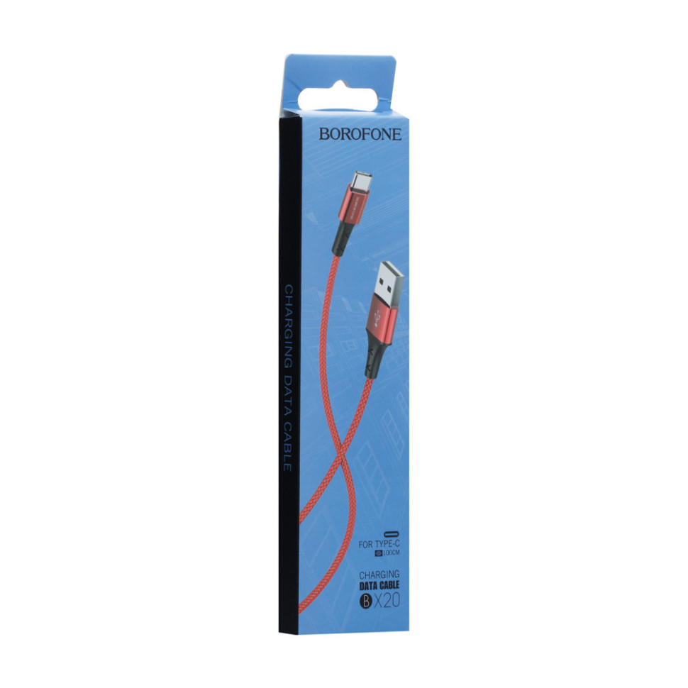 Кабель USB Borofone BX20 Type-C Червоний Кабель USB Borofone BX20 Type-C Червоний