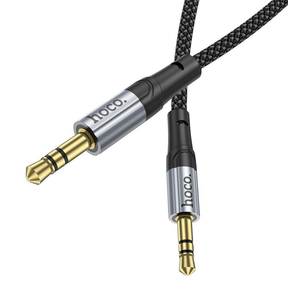 Аудiокабель HOCO UPA26 AUX Fresh audio cable, 1m Black (6942007608800)
