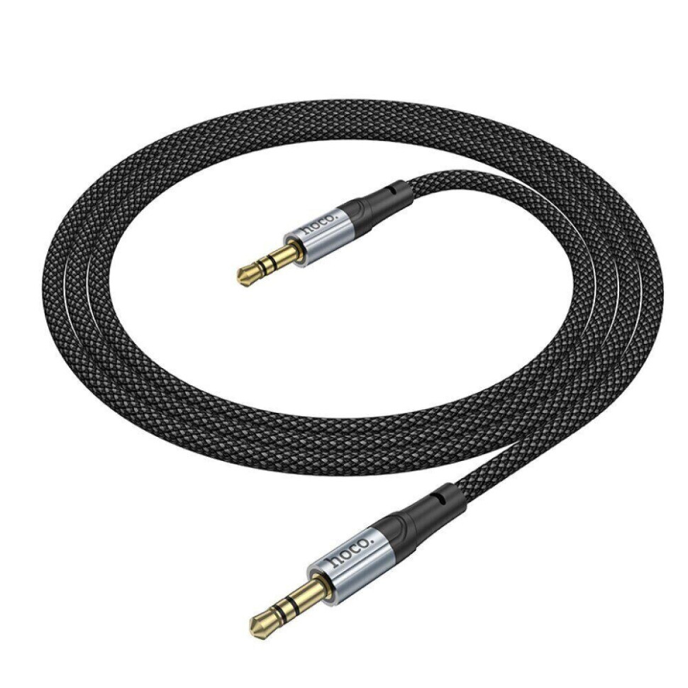 Аудiокабель HOCO UPA26 AUX Fresh audio cable, 1m Black (6942007608800)