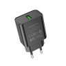 Мережевий зарядний пристрій BOROFONE BA72A Spring single port QC3.0 charger Black (6974443388541) Мережевий зарядний пристрій BOROFONE BA72A Spring single port QC3.0 charger Black (6974443388541)
