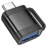 Адаптер HOCO UA31C Type-C male to USB female OTG adapter Black (6942007628129) Адаптер HOCO UA31C Type-C male to USB female OTG adapter Black (6942007628129)