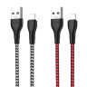 Кабель USB Borofone BX39 Beneficial Lightning Колір Чорно-Червоний