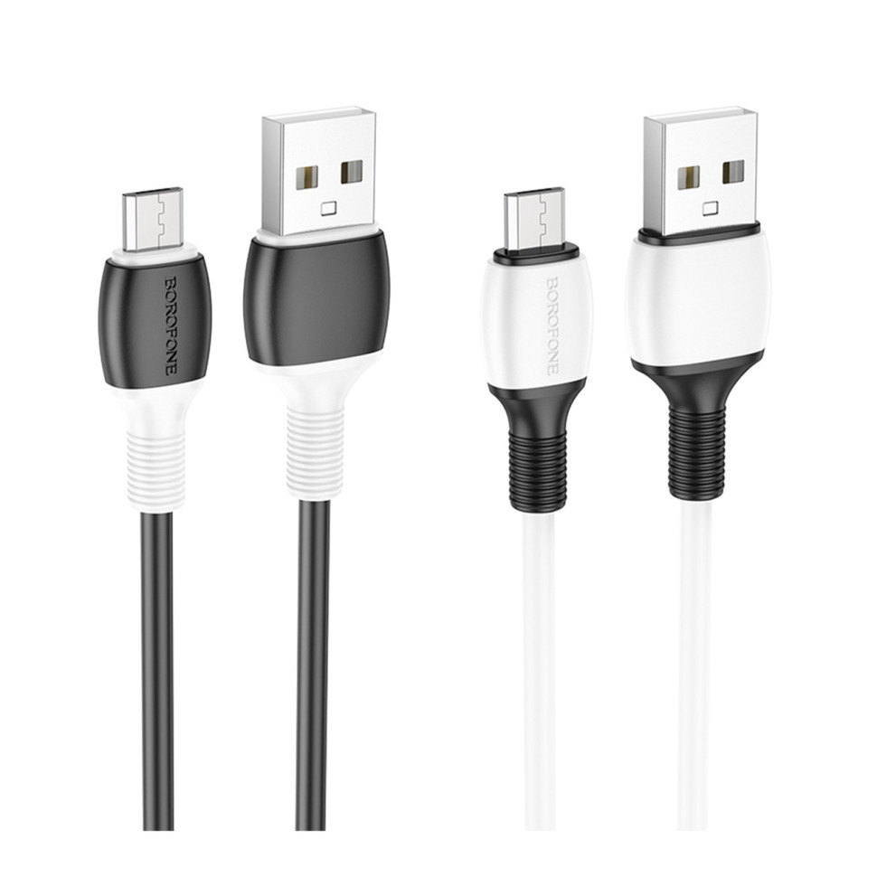 Кабель USB Borofone BX84 Micro 2.4A Чорний