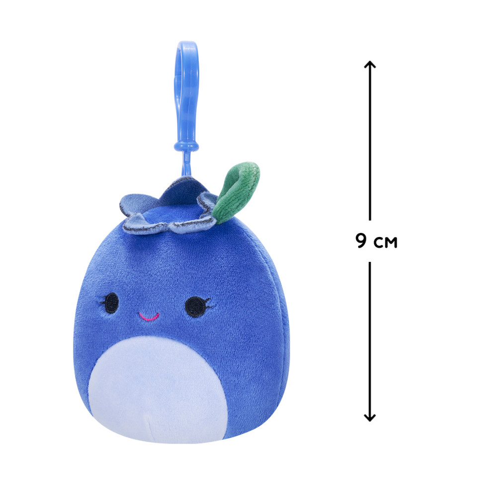 М'яка іграшка на кліпсі Squishmallows - Чорниця Блубі (9 cm) М'яка іграшка на кліпсі Squishmallows - Чорниця Блубі (9 cm)