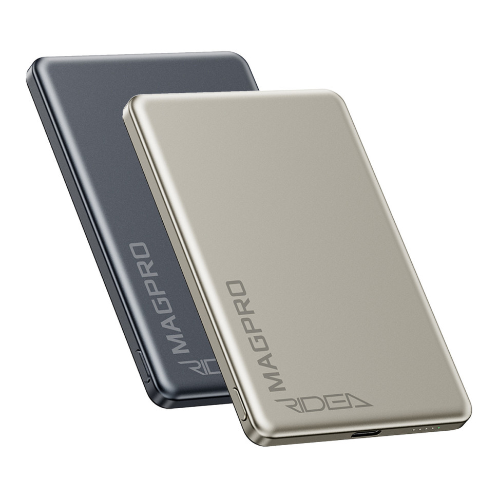 Мобильная Батарея Ridea RP-M5 MAGPRO QC/PD 20W, QI 15W with Magnetic 5000mAh Мята упаковка Титан