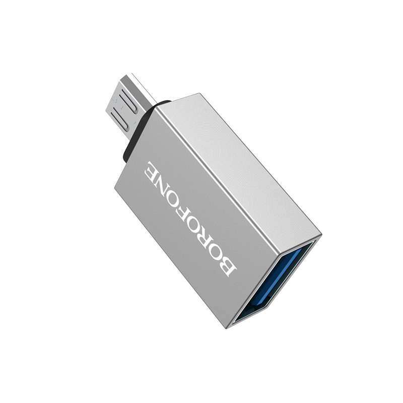 Адаптер BOROFONE BV2 adapter USB-A to Micro-USB, converter, OTG support, USB 3.0 (6957531090311)