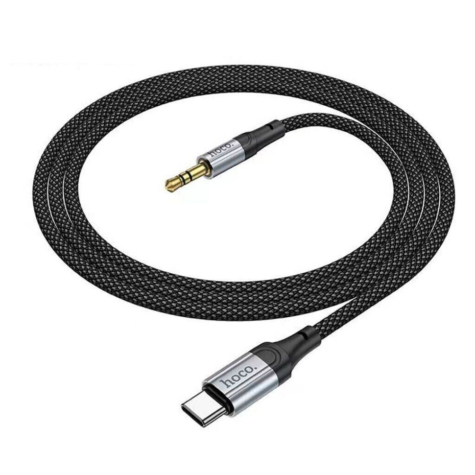 Аудiокабель HOCO UPA26 Fresh digital audio conversion cable Type-C Black (6942007608824)