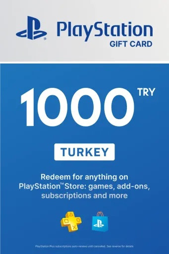 PlayStation Store Card 1000 TRY | Playstation Network Turkey (ключ активации)
