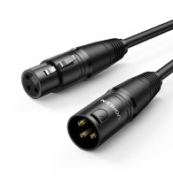Аудіокабель UGREEN AV130 Cannon Male to Female Microphone Extension Audio Cable 5m Black (UGR-20712)