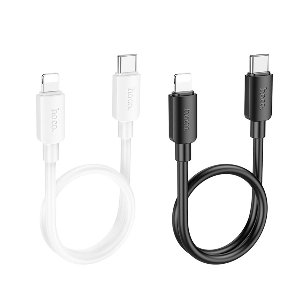 Кабель USB Hoco X96 Hyper PD20W Type-C to Lightning 0.25m Чорний