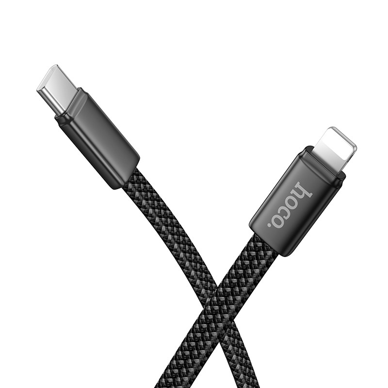 Кабель HOCO X125 Exceso PD30W charging data cable iP Black (6942007671668)