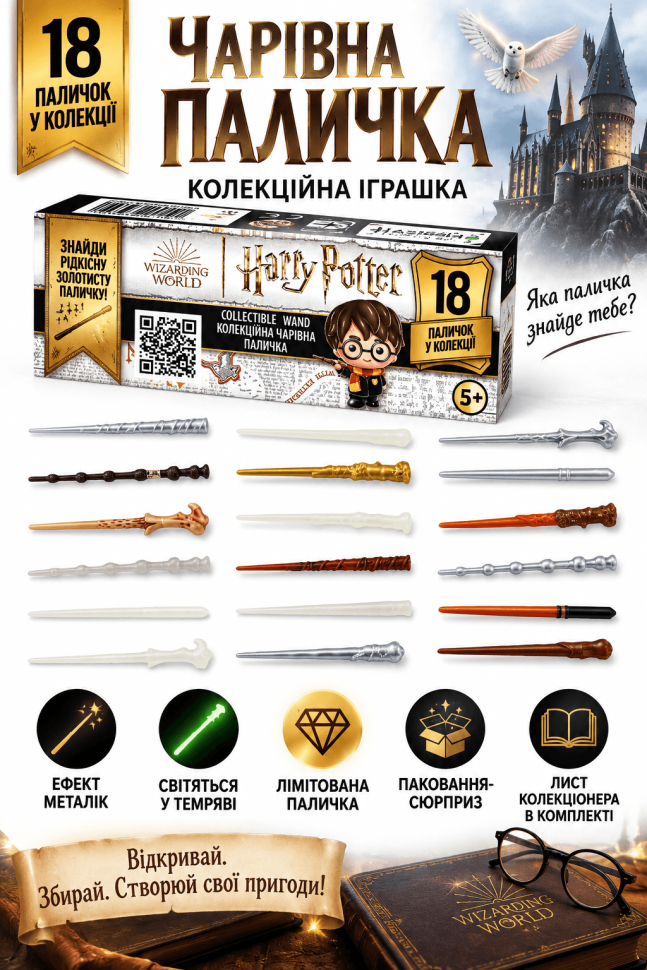 Колекційна іграшка серії Гаррі Поттер (Чарівна паличка)