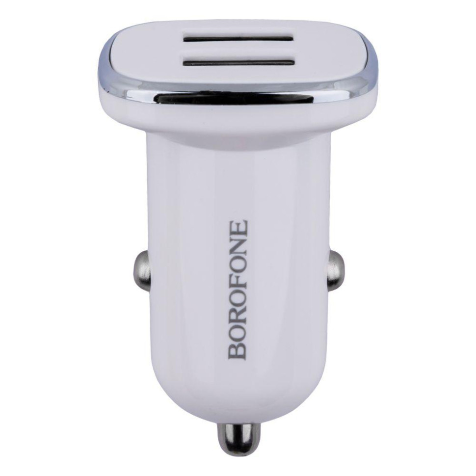 Автомобильное Зарядное Устройство Borofone BZ12 2.4A Micro 2 USB Цвет Белое