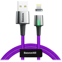 Кабель Baseus Zinc Magnetic Cable USB For iP 1.5A 2m Purple (CALXC-B05)