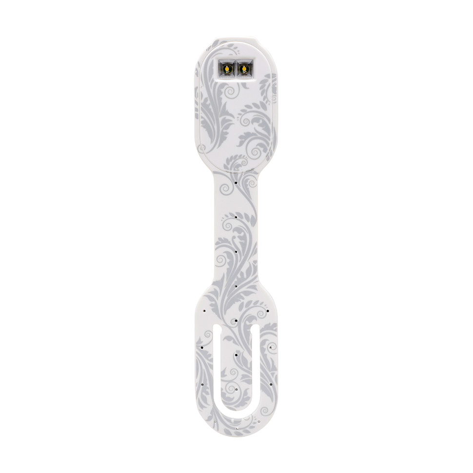 Закладка-ліхтарик Flexilight Rechargeable - Білі квіти