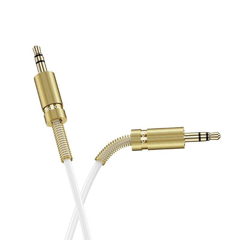 Аудiокабель HOCO UPA31 Cindy spring audio cable AUX White (6942007631242)