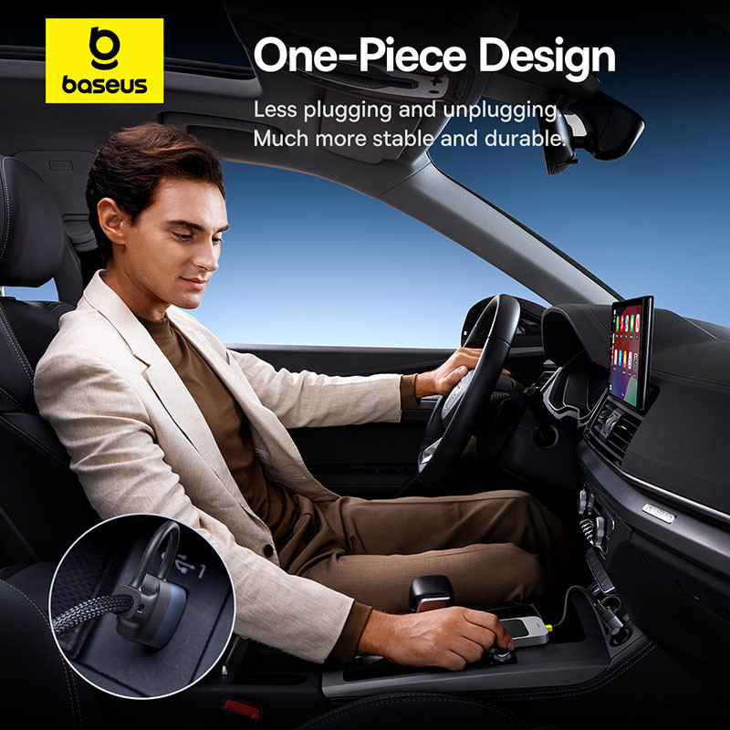 Адаптер Baseus SafeJourney Series Wireless CarPlay Adapter Space Grey (C10745100813-00)