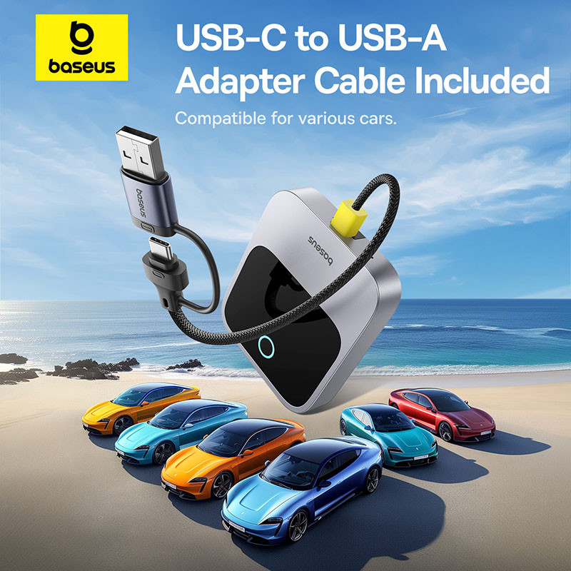 Адаптер Baseus SafeJourney Series Wireless CarPlay Adapter Space Grey (C10745100813-00)