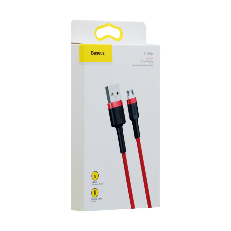 Кабель USB Baseus USB to Micro 2.4A CAMKLF-B Червоний, 09
