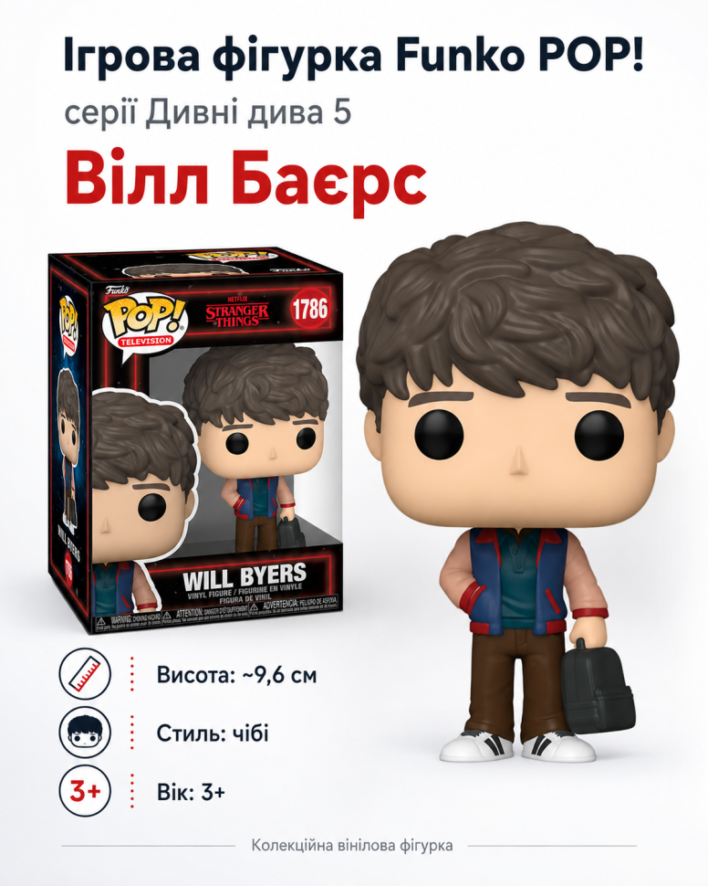 Ігрова фігурка Funko POP! серії Дивні дива 5 (Вілл Баєрс)