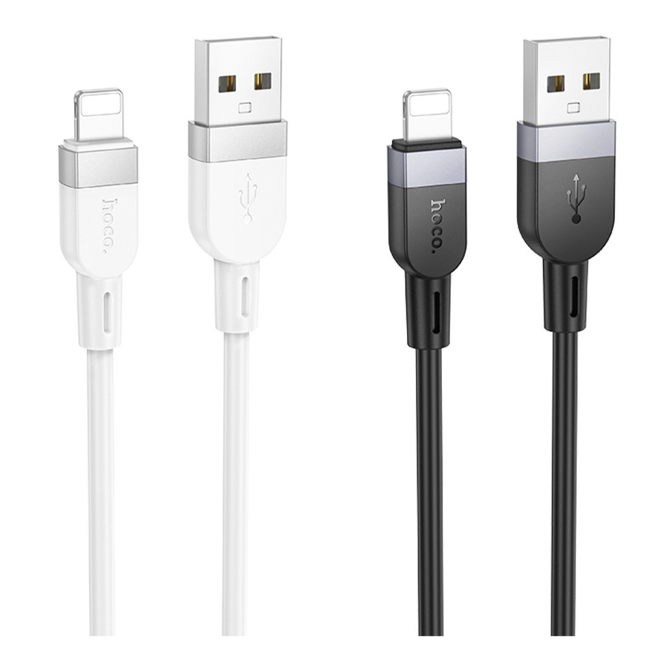 Кабель Hoco X109 Silicone Lightning 2.4A Бiлий