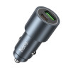 Автомобільний зарядний пристрій HOCO Z60 Bloom 48W dual-port PD30W+QC3.0 multi-protocol car charger Metal Gray (6942007642095)