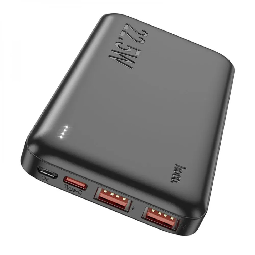 Зовнішній акумулятор HOCO J101 Astute 22.5W fully compatible power bank(10000mAh) Black (6931474782472) Зовнішній акумулятор HOCO J101 Astute 22.5W fully compatible power bank(10000mAh) Black (6931474782472)