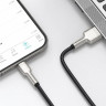Кабель Baseus Cafule Series Metal Data Cable USB to IP 2.4A 1m Black (CALJK-A01) Кабель Baseus Cafule Series Metal Data Cable USB to IP 2.4A 1m Black (CALJK-A01)