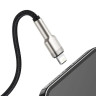 Кабель Baseus Cafule Series Metal Data Cable USB to IP 2.4A 1m Black (CALJK-A01) Кабель Baseus Cafule Series Metal Data Cable USB to IP 2.4A 1m Black (CALJK-A01)
