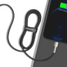 Кабель Baseus Cafule Series Metal Data Cable USB to IP 2.4A 1m Black (CALJK-A01) Кабель Baseus Cafule Series Metal Data Cable USB to IP 2.4A 1m Black (CALJK-A01)