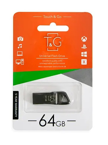 USB флеш-накопичувач 3.0 T&G 64gb Metal 114 Чорний