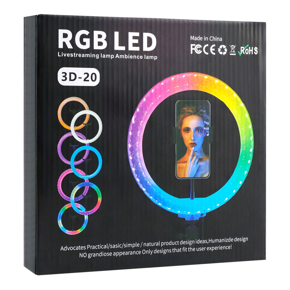 Лампа RGB Crystal 3D-20 20cm Прозорий
