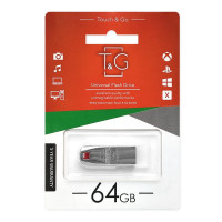 USB флеш-накопичувач T&amp;G 64gb Chrome 115 Сталевий