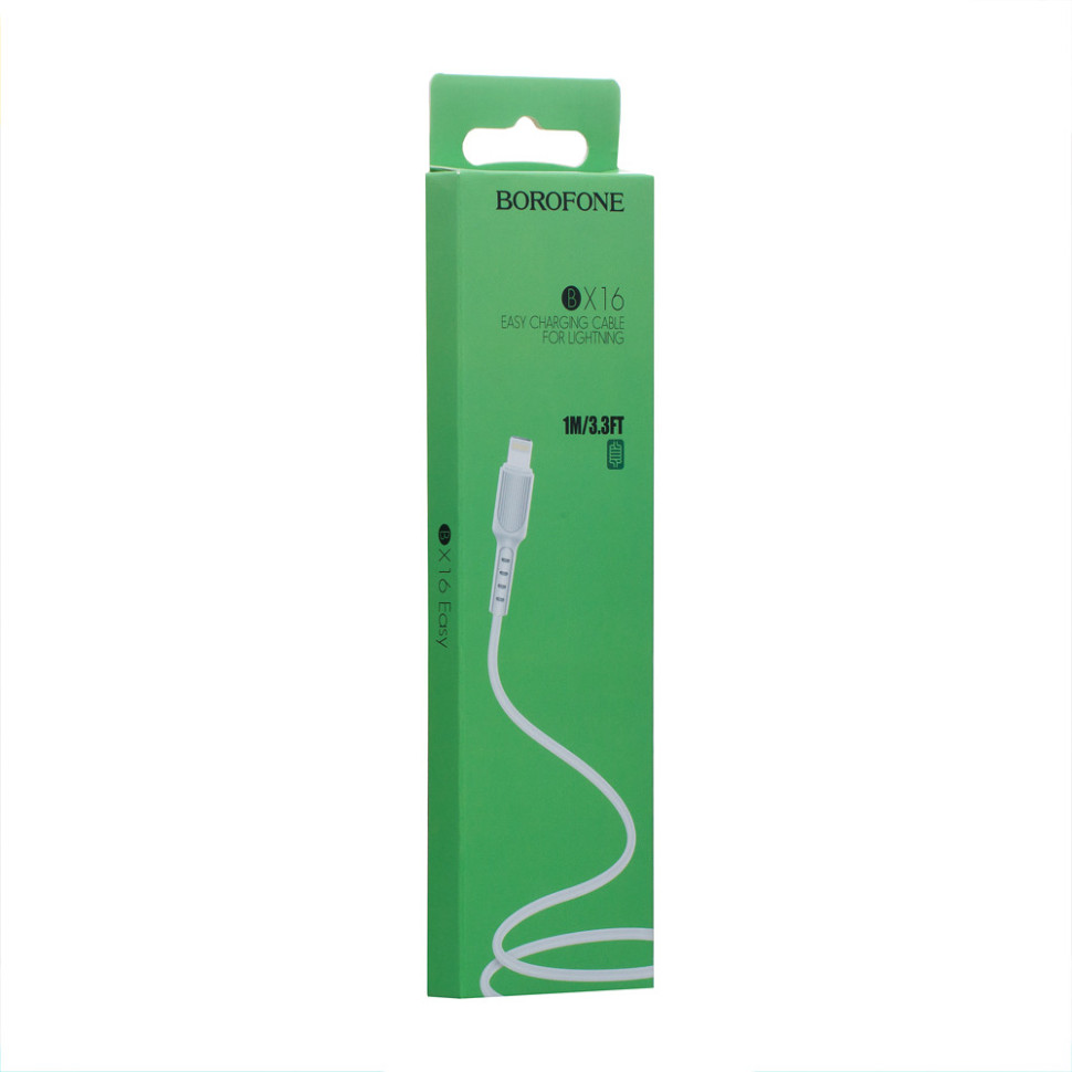 Кабель USB Borofone BX16 Lightning Чорний
