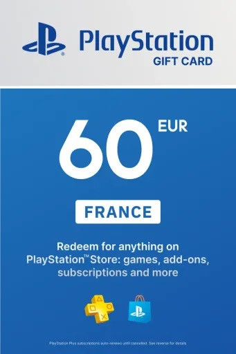 PlayStation Store Card 60 EUR | Playstation Network France (ключ активации)
