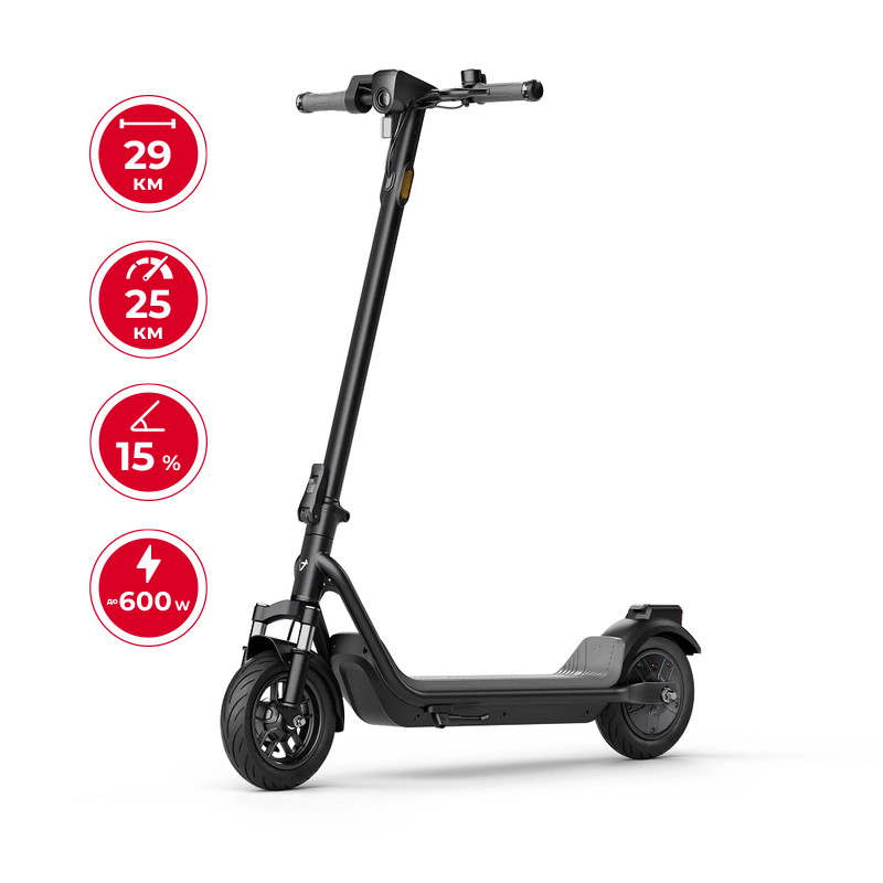 Електричний самокат NIU KQi 100P Urban Gray 9.5″, мотор 300 Вт, пікова потужність 600 Вт, акумулятор 5.2 А·год, запас ходу до 29 км Електричний самокат NIU KQi 100P Urban Gray 9.5″, мотор 300 Вт, пікова потужність 600 Вт, акумулятор 5.2 А·год, запас ходу до 29 км