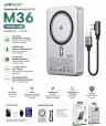 Зовнішній акумулятор Acefast M36 (10000 mAh \ 22.5W) Magnetic (колір металево-сріблий)
