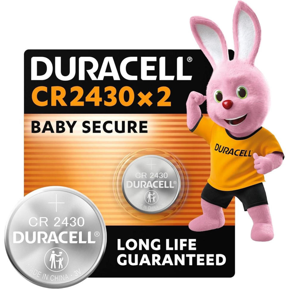 Батарейка Duracell CR2430 3V літієва (2шт) (5000394152090) Батарейка Duracell CR2430 3V літієва (2шт) (5000394152090)