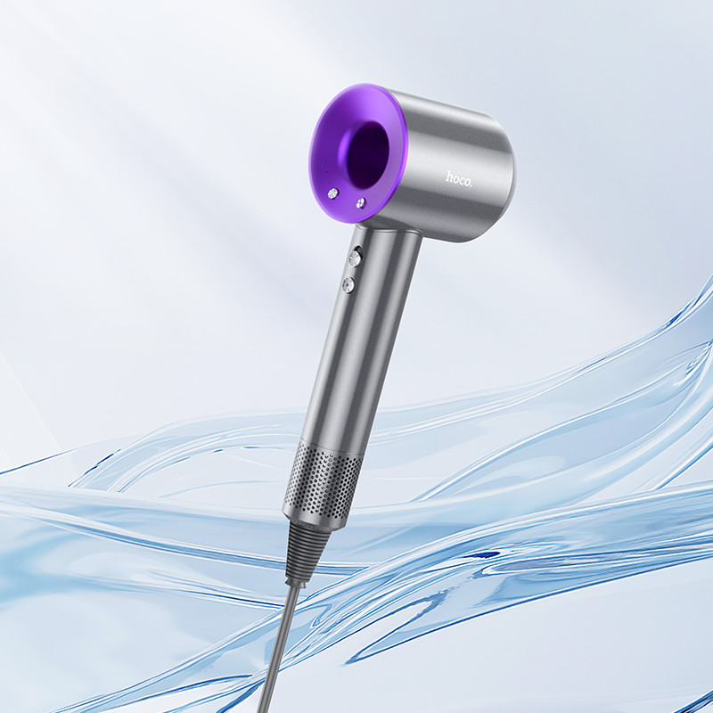 Фен HOCO HP11 Plus 1600W High-speed negative ion hair dryer(EU) Purple (6942007631570) Фен HOCO HP11 Plus 1600W High-speed negative ion hair dryer(EU) Purple (6942007631570)
