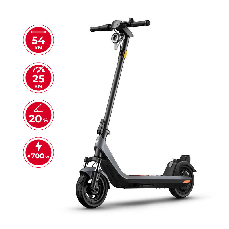 Електросамокат NIU KQi 200P Smart Gray 10″, мотор 350 Вт, пікова потужність 700 Вт, акумулятор 7.8 А·год, запас ходу до 54 км Електросамокат NIU KQi 200P Smart Gray 10″, мотор 350 Вт, пікова потужність 700 Вт, акумулятор 7.8 А·год, запас ходу до 54 км