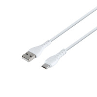 Кабель USB XO NB-Q165 Micro 3A Бiлий