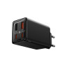 Мережевий зарядний пристрій Baseus GaN6 Pro Fast Charger 2C+2U 65W  EU Cluster Black((With:Mini White Cable Type-C to Type-C 100W(20V/5A) 1m Black） (P10162701113-00)