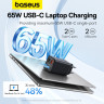 Мережевий зарядний пристрій Baseus GaN6 Pro Fast Charger 2C+2U 65W  EU Cluster Black((With:Mini White Cable Type-C to Type-C 100W(20V/5A) 1m Black） (P10162701113-00)