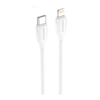 Кабель USB Borofone BX19 Type-C to Lightning 20W 2m Бiлий