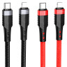 Кабель USB Borofone BU35 PD Type-C to Lightning 1,2m Чорний