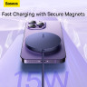 Бездротовий зарядний пристрій Baseus Simple Mini3 Magnetic Wireless Charger 15W Dusty Purple (CCJJ040205) Бездротовий зарядний пристрій Baseus Simple Mini3 Magnetic Wireless Charger 15W Dusty Purple (CCJJ040205)