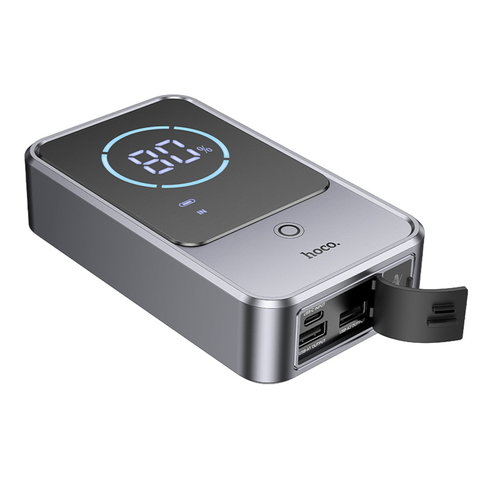Автомобільний Пусковий Пристрій Hoco QS7/Power Bank(10000mAh) Сірий
